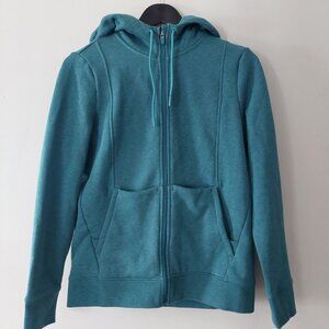 NWOT New FIGS On Shift Hooded Zip Jacket Hoodie Sz Small Caribbean Blue Teal